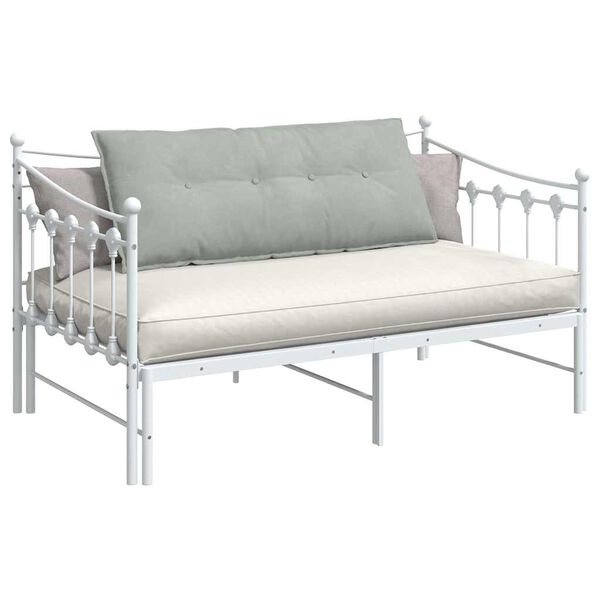 vidaXL Cuscino per Schiena Grigio chiaro 120 x 50 cm Tessuto in Cords