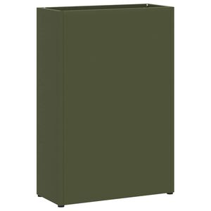 vidaXL Supporto per Ombrellone Oliver verde 28 x 12 x 41 cm Acciaio