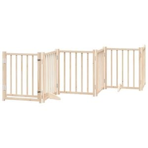 vidaXL Cancello per Cani Pieghevole 6 Pannelli 300 cm Massello Abete