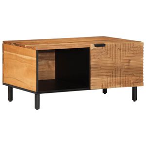 vidaXL Tavolino da Salotto 80x50x40 cm Legno Massello di Acacia