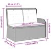 vidaXL Panca Reclinabile da Giardino con Cuscini Beige in Polyrattan