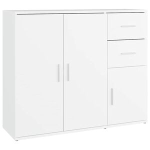 vidaXL Credenza Bianca 91x29,5x75 cm in Legno Multistrato