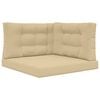 vidaXL Cuscino per divano da esterno Poliestere Beige 80 x 80 x 8 cm