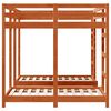 vidaXL Struttura letto a castello triplo Cera marrone 140 x 200 cm