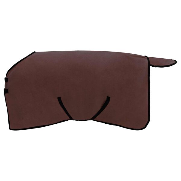 vidaXL Coperta per Cavalli Marrone Scuro Completo Poliestere