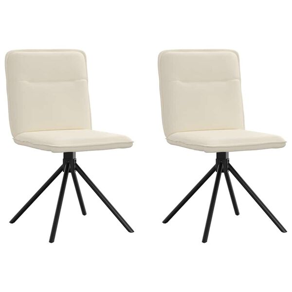 vidaXL Sedie da Pranzo 2 pz Lino