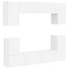 vidaXL Set mobile TV 5 pz Bianco Legno ingegnerizzato