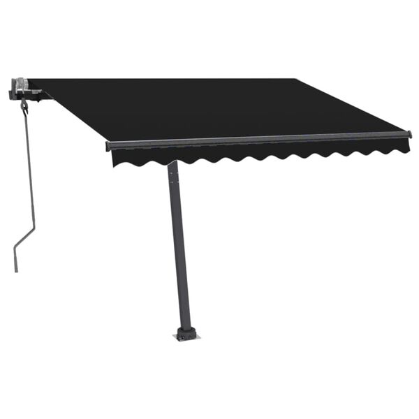 vidaXL Tenda da Sole Manuale Autoportante 300x250 cm Antracite