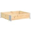 vidaXL Fioriera Rialzata 100x100 cm in Legno Massello di Pino