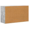 vidaXL Credenza Grigio cemento 100 x 35 x 59 cm Legno multistrato