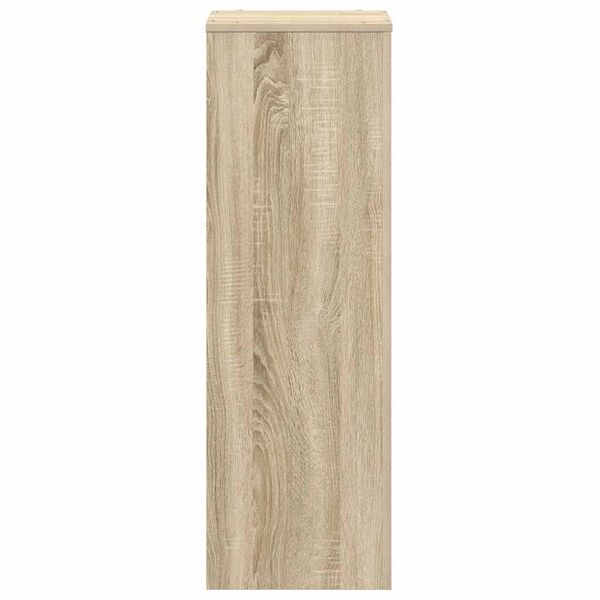 vidaXL Supporto per Piante Rovere Sonoma 33x33x100cm Legno Multistrato