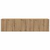 vidaXL Mobili TV a Parete 2pz Rovere Artigianale 80x30x41 cm