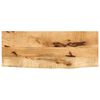 vidaXL Piano Tavolo 70x30x2,5cm Bordi Vivi Legno Massello Mango Grezzo