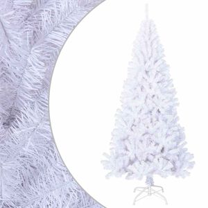 vidaXL Albero di Natale Artificiale con Rami Spessi Bianco 180 cm PVC