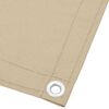 vidaXL Paravento da Balcone Beige 75x1000 cm 100% Poliestere Oxford