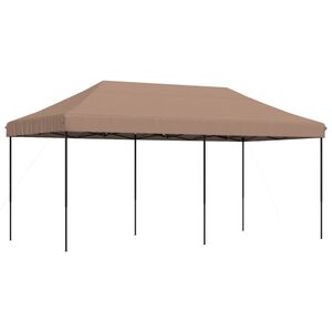 vidaXL Tenda da Festa Pieghevole Pop-Up Tortora 580x292x315 cm