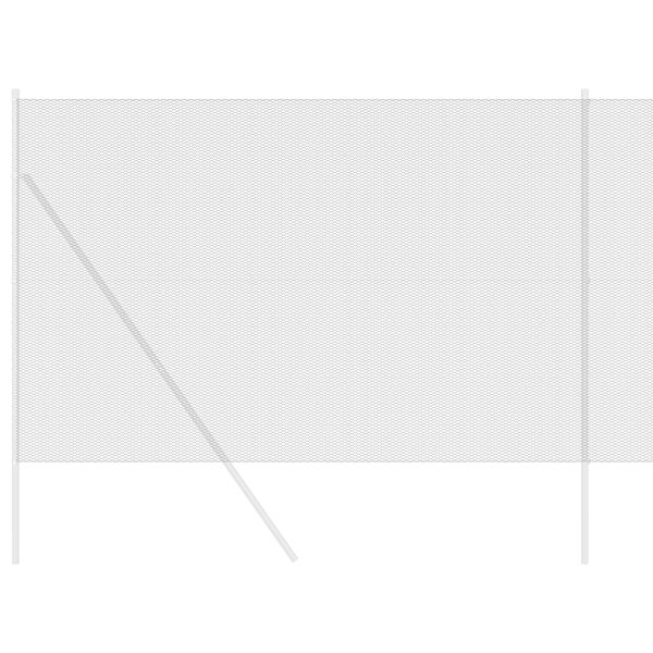 vidaXL Recinzione Esagonale Grigio 1.6 x 10 m Acciaio