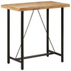 vidaXL Tavolino da Bar 110x55x107 cm Legno Massello di Mango e Ferro
