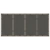 vidaXL Tavolo da Giardino Piano in Vetro Grigio 190x90x75cm Polyrattan
