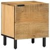 vidaXL Comodino Marrone 40x33x46 cm in Legno Massello di Mango