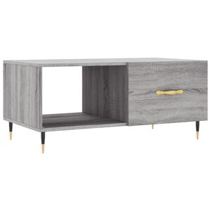 vidaXL Tavolino da Salotto Grigio Sonoma 90x50x40 cm Legno Multistrato