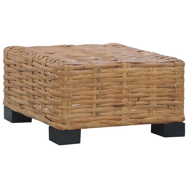 vidaXL Tavolino da Salotto 47x47x28 cm in Rattan Naturale