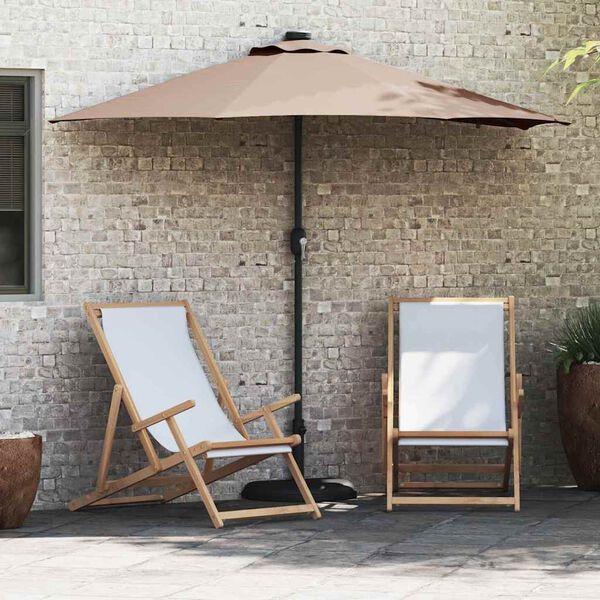 vidaXL Ombrello da giardino Talpa 294 x 150 x 223 cm