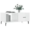 vidaXL Tavolino da Salotto Bianco Lucido 90x50x40 cm Legno Multistrato