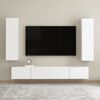 vidaXL Mobile Porta TV Bianco 30,5x30x110 cm in Legno Multistrato
