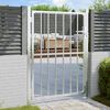 vidaXL Cancello da giardino 100x145 cm in acciaio inox
