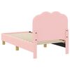 vidaXL Struttura letto per bambini con testata Rosa 70 x 140 cm