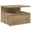 vidaXL Comodino flottante Rovere artigianale 40 x 31 x 28 cm