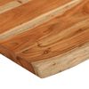 vidaXL Piano Tavolo 90x60x3,8 cm Rettangolare Legno Acacia Bordi Vivi