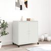 vidaXL Credenza Bianca 68x39x72 cm in Acciaio