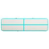 vidaXL Tappetino Ginnastica Gonfiabile e Pompa 600x100x20cm PVC Verde