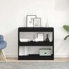 vidaXL Armadio per Libri Rovere nero 80 x 30 x 72 cm Legno multistrato