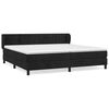 vidaXL Giroletto a Molle con Materasso Nero 200x200 cm in Velluto