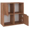 vidaXL Libreria Rovere Marrone 60x27,5x59,5 cm in Legno Truciolato