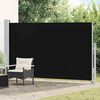 vidaXL Tenda Laterale Retrattile per Patio 180x300 cm Nera