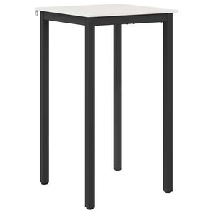 vidaXL Tavolo da bar Bianco 60 x 60 x 105 cm Pino massello