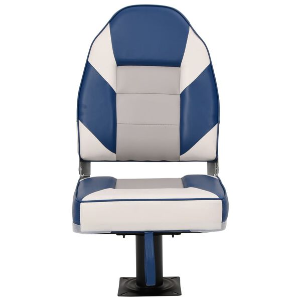 vidaXL Set Sedile da Barca Pieghevole 2pz con Schienale Alto