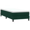 vidaXL Letto a Molle senza Materasso Verde Scuro 90x220 cm Velluto