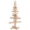 vidaXL Albero di Natale Decorativo in Legno 60 cm Legno Massello Pino