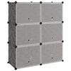 vidaXL Scarpiera Nera 84,5x31x93,5 cm in PP