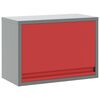 vidaXL Mobile per attrezzi Rosso e Grigio 50 x 25 x 35 cm