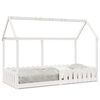 vidaXL Giroletto Casetta Bambini Bianco 90x200 cm Legno Massello Pino