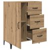 vidaXL Credenza Rovere artigianale 69,5 x 34 x 90 cm Legno multistrato