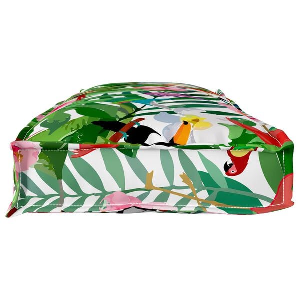 vidaXL Cuscino Floreale Multicolore 110 x 40 x 8 cm Tessuto Oxford