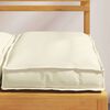 vidaXL Cuscino 2 pcs Crema 40 x 40 x 8 cm Tessuto Oxford