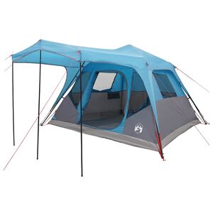 vidaXL Tenda Familiare Blu 305 x 275 x 190 cm Poliestere e Acciaio